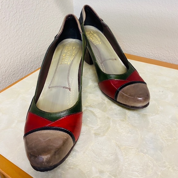 Multicolored Spring Step Heels - Picture 2 of 3